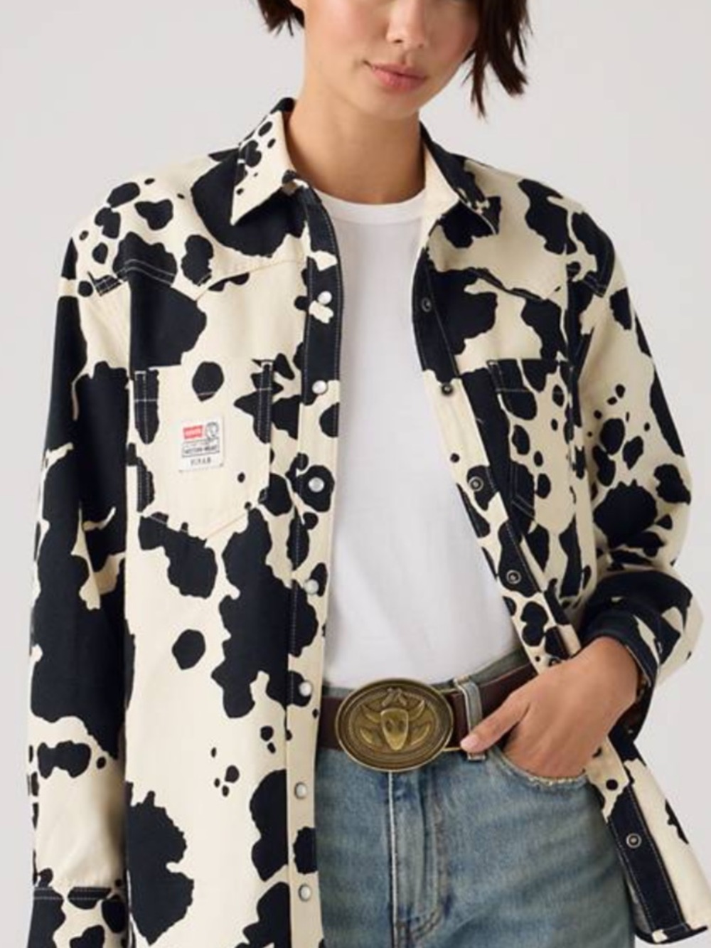 Levi's x Toy Story Cow Print Western Shirt Jacket